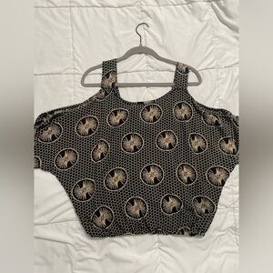 Living Hula Black and Gold Women's Top